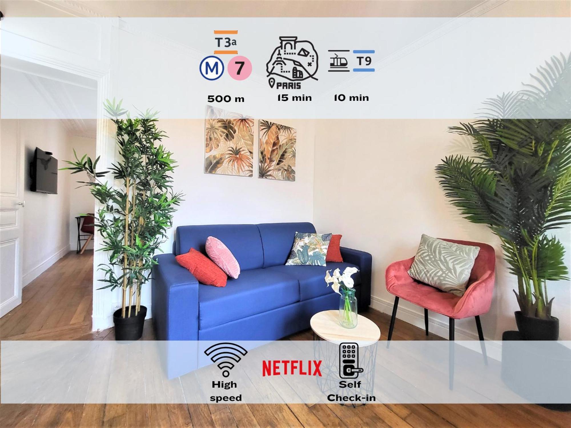L'Oasis - Charmant Appartement Metro Porte D'Italie 르끄레므랄비세트르 외부 사진